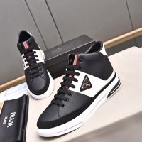 Cheap Prada High Top Shoes For Men #1256877 Replica Wholesale [$82.00 USD] [ITEM#1256877] on Replica Prada High Top Shoes