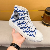 Cheap Versace High Tops Shoes For Men #1256959 Replica Wholesale [$76.00 USD] [ITEM#1256959] on Replica Versace High Tops Shoes