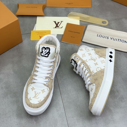 Cheap Louis Vuitton High Tops Shoes For Men #1257033 Replica Wholesale [$155.00 USD] [ITEM#1257033] on Replica Louis Vuitton High Tops Shoes