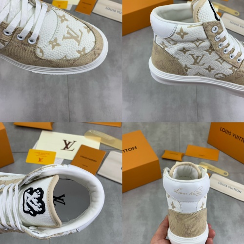 Cheap Louis Vuitton High Tops Shoes For Men #1257033 Replica Wholesale [$155.00 USD] [ITEM#1257033] on Replica Louis Vuitton High Tops Shoes