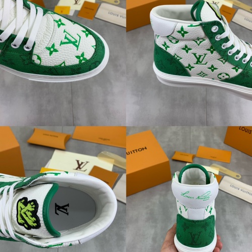 Cheap Louis Vuitton High Tops Shoes For Men #1257034 Replica Wholesale [$155.00 USD] [ITEM#1257034] on Replica Louis Vuitton High Tops Shoes