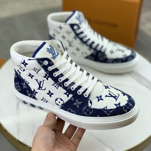 Cheap Louis Vuitton High Tops Shoes For Men #1257035 Replica Wholesale [$155.00 USD] [ITEM#1257035] on Replica Louis Vuitton High Tops Shoes