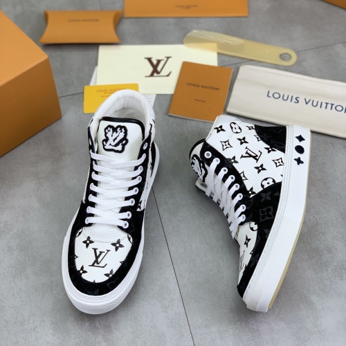 Cheap Louis Vuitton High Tops Shoes For Men #1257036 Replica Wholesale [$155.00 USD] [ITEM#1257036] on Replica Louis Vuitton High Tops Shoes