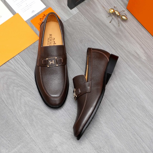 Cheap Hermes Leather Shoes For Men #1257039 Replica Wholesale [$82.00 USD] [ITEM#1257039] on Replica Hermes Leather Shoes