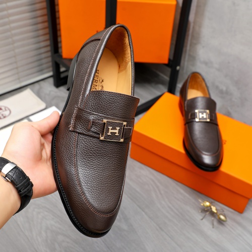 Cheap Hermes Leather Shoes For Men #1257039 Replica Wholesale [$82.00 USD] [ITEM#1257039] on Replica Hermes Leather Shoes