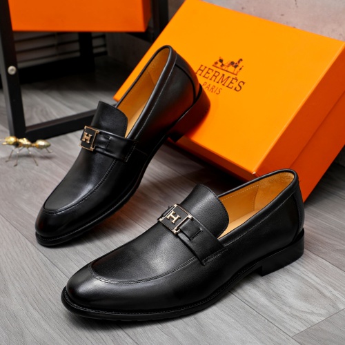 Cheap Hermes Leather Shoes For Men #1257041 Replica Wholesale [$82.00 USD] [ITEM#1257041] on Replica Hermes Leather Shoes