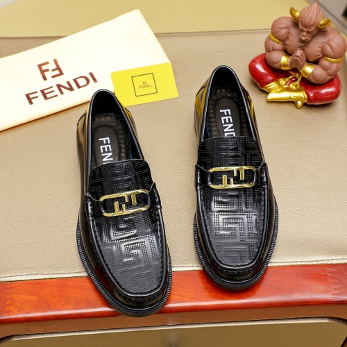 Cheap Fendi Leather Shoes For Men #1257067 Replica Wholesale [$85.00 USD] [ITEM#1257067] on Replica Fendi Leather Shoes