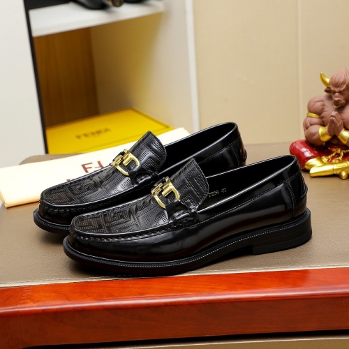 Cheap Fendi Leather Shoes For Men #1257067 Replica Wholesale [$85.00 USD] [ITEM#1257067] on Replica Fendi Leather Shoes