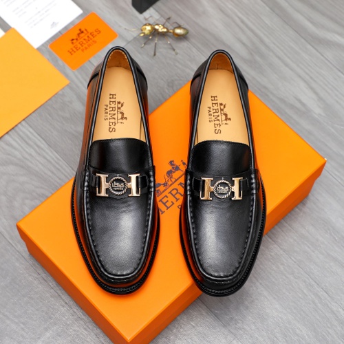 Cheap Hermes Leather Shoes For Men #1257111 Replica Wholesale [$82.00 USD] [ITEM#1257111] on Replica Hermes Leather Shoes