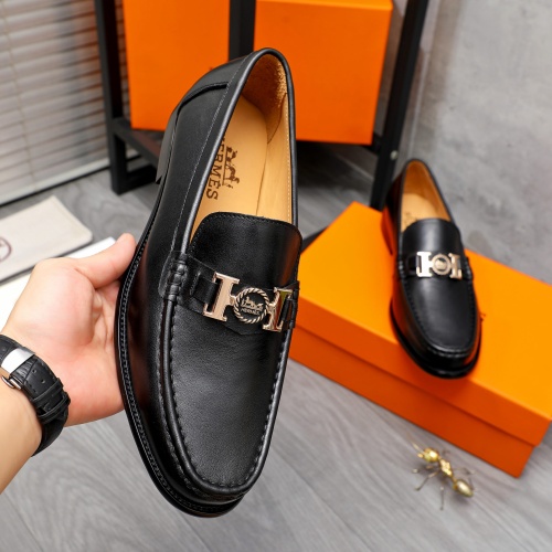 Cheap Hermes Leather Shoes For Men #1257111 Replica Wholesale [$82.00 USD] [ITEM#1257111] on Replica Hermes Leather Shoes