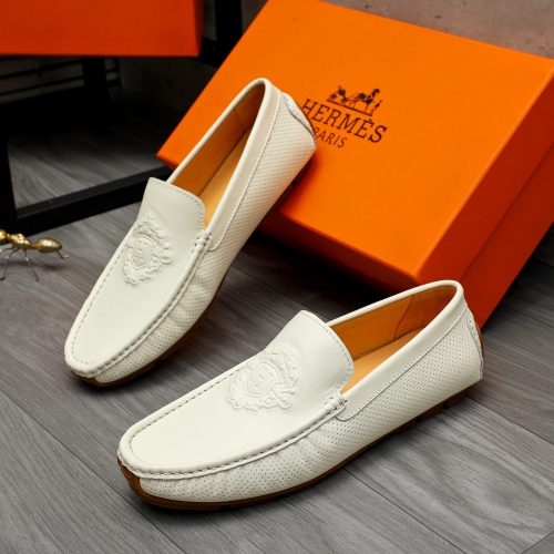 Cheap Hermes Leather Shoes For Men #1257119 Replica Wholesale [$68.00 USD] [ITEM#1257119] on Replica Hermes Leather Shoes