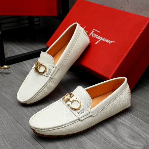 Cheap Salvatore Ferragamo Leather Shoes For Men #1257162 Replica Wholesale [$68.00 USD] [ITEM#1257162] on Replica Salvatore Ferragamo Leather Shoes