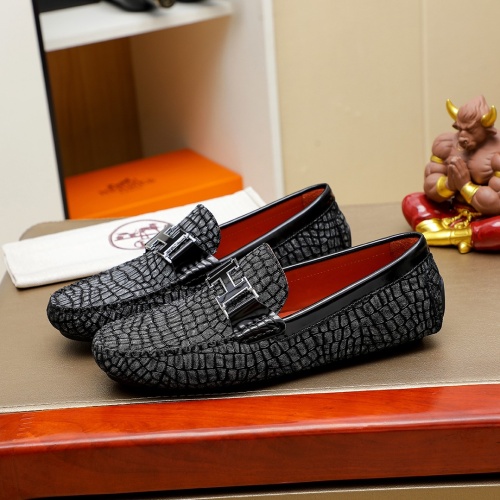 Cheap Hermes Leather Shoes For Men #1257187 Replica Wholesale [$68.00 USD] [ITEM#1257187] on Replica Hermes Leather Shoes