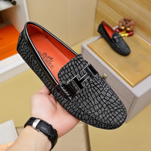 Cheap Hermes Leather Shoes For Men #1257187 Replica Wholesale [$68.00 USD] [ITEM#1257187] on Replica Hermes Leather Shoes