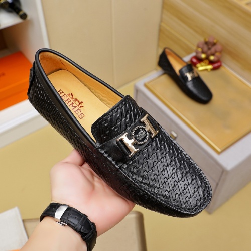 Cheap Hermes Leather Shoes For Men #1257191 Replica Wholesale [$68.00 USD] [ITEM#1257191] on Replica Hermes Leather Shoes