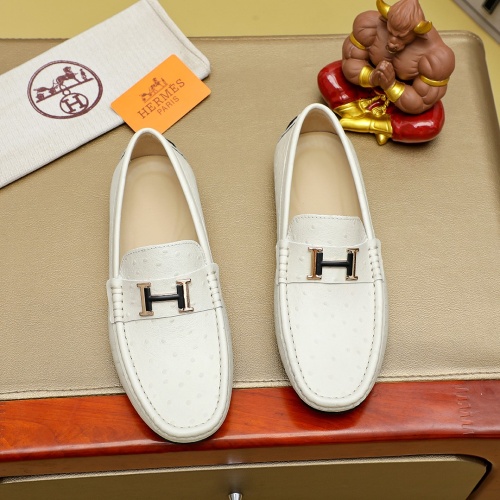 Cheap Hermes Leather Shoes For Men #1257193 Replica Wholesale [$68.00 USD] [ITEM#1257193] on Replica Hermes Leather Shoes