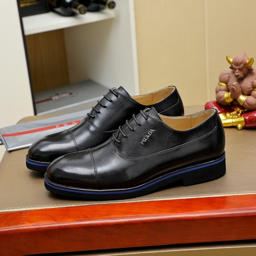 Cheap Prada Leather Shoes For Men #1257196 Replica Wholesale [$96.00 USD] [ITEM#1257196] on Replica Prada Leather Shoes