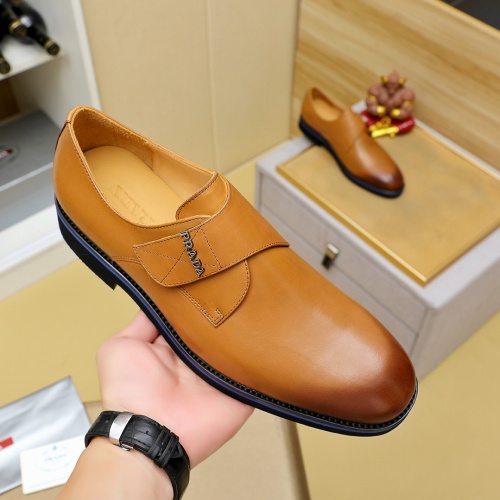 Cheap Prada Leather Shoes For Men #1257198 Replica Wholesale [$96.00 USD] [ITEM#1257198] on Replica Prada Leather Shoes