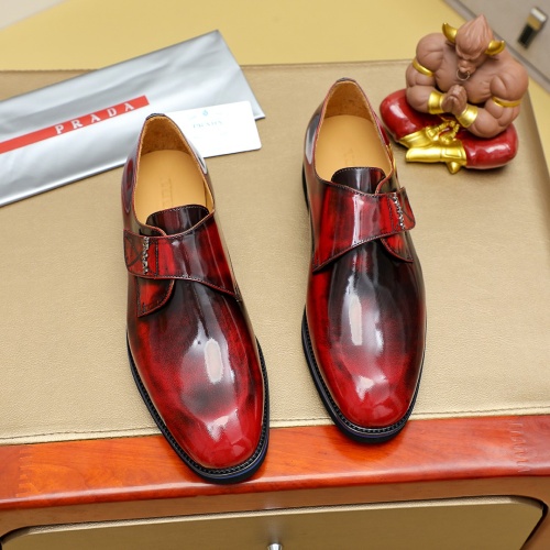 Cheap Prada Leather Shoes For Men #1257199 Replica Wholesale [$96.00 USD] [ITEM#1257199] on Replica Prada Leather Shoes