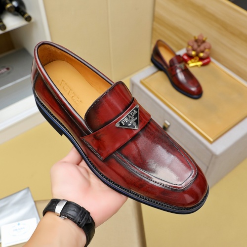 Cheap Prada Leather Shoes For Men #1257204 Replica Wholesale [$96.00 USD] [ITEM#1257204] on Replica Prada Leather Shoes