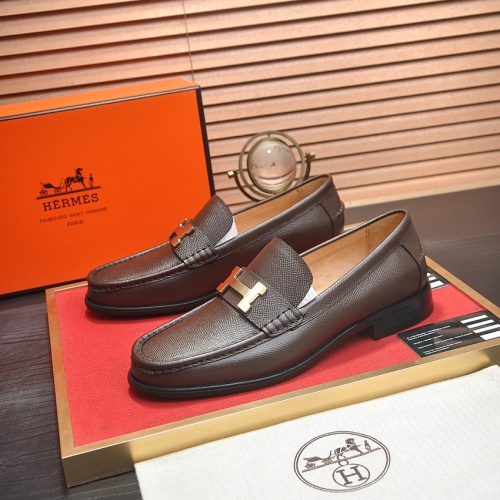 Cheap Hermes Leather Shoes For Men #1257209 Replica Wholesale [$98.00 USD] [ITEM#1257209] on Replica Hermes Leather Shoes