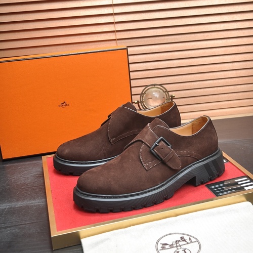 Cheap Hermes Leather Shoes For Men #1257321 Replica Wholesale [$118.00 USD] [ITEM#1257321] on Replica Hermes Leather Shoes