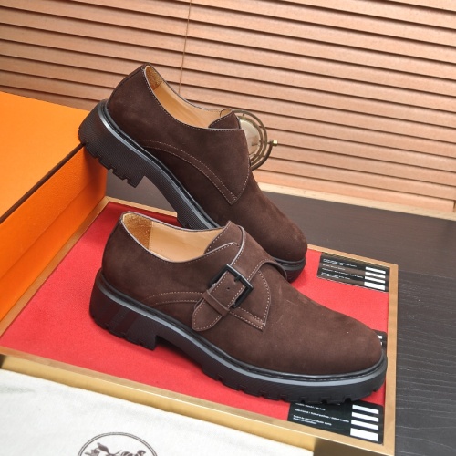 Cheap Hermes Leather Shoes For Men #1257321 Replica Wholesale [$118.00 USD] [ITEM#1257321] on Replica Hermes Leather Shoes