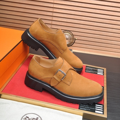 Cheap Hermes Leather Shoes For Men #1257326 Replica Wholesale [$118.00 USD] [ITEM#1257326] on Replica Hermes Leather Shoes