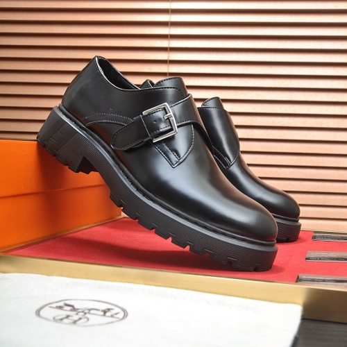 Cheap Hermes Leather Shoes For Men #1257329 Replica Wholesale [$118.00 USD] [ITEM#1257329] on Replica Hermes Leather Shoes