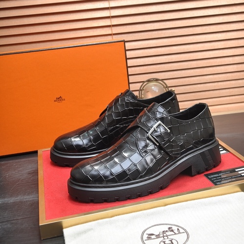 Cheap Hermes Leather Shoes For Men #1257331 Replica Wholesale [$118.00 USD] [ITEM#1257331] on Replica Hermes Leather Shoes