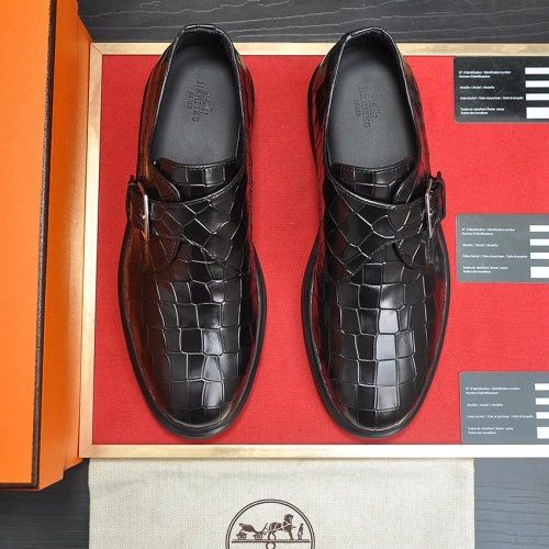 Cheap Hermes Leather Shoes For Men #1257331 Replica Wholesale [$118.00 USD] [ITEM#1257331] on Replica Hermes Leather Shoes