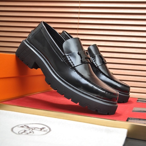 Cheap Hermes Leather Shoes For Men #1257336 Replica Wholesale [$118.00 USD] [ITEM#1257336] on Replica Hermes Leather Shoes