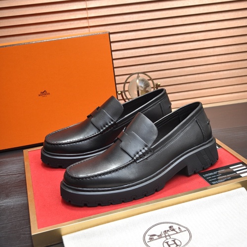 Cheap Hermes Leather Shoes For Men #1257340 Replica Wholesale [$118.00 USD] [ITEM#1257340] on Replica Hermes Leather Shoes