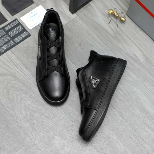 Cheap Prada High Top Shoes For Men #1257421 Replica Wholesale [$88.00 USD] [ITEM#1257421] on Replica Prada High Top Shoes