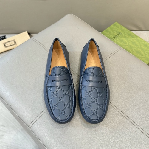 Cheap Gucci Oxfords Shoes For Men #1257456 Replica Wholesale [$85.00 USD] [ITEM#1257456] on Replica Gucci Oxfords Shoes