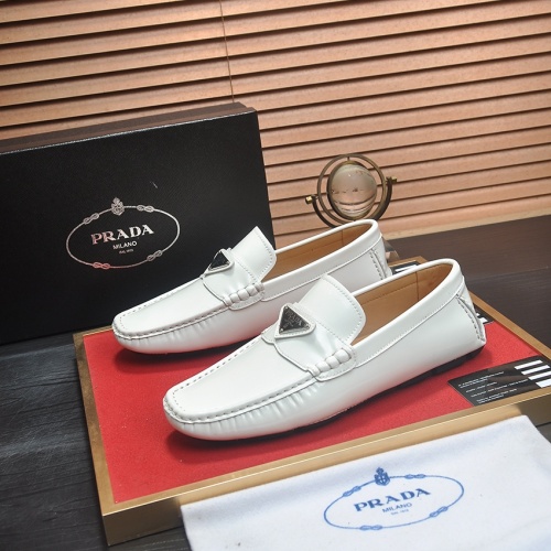 Cheap Prada Leather Shoes For Men #1257509 Replica Wholesale [$80.00 USD] [ITEM#1257509] on Replica Prada Leather Shoes