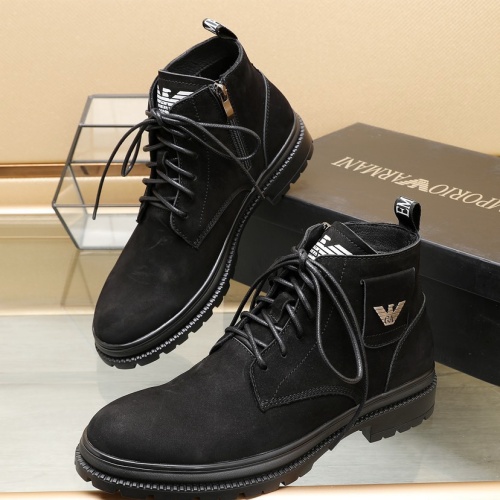 Cheap Armani Boots For Men #1257523 Replica Wholesale [$96.00 USD] [ITEM#1257523] on Replica Armani Boots