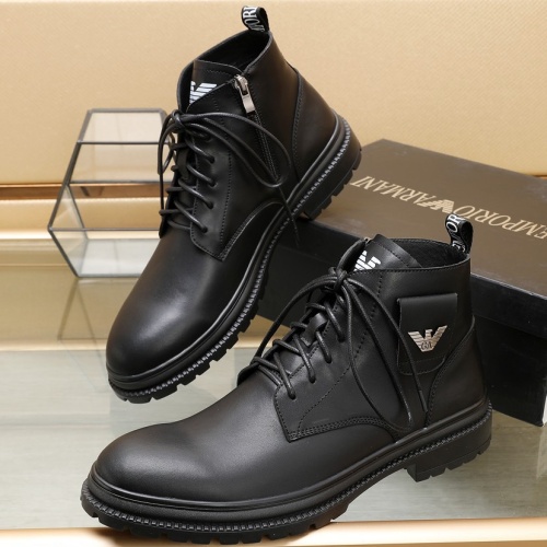 Cheap Armani Boots For Men #1257524 Replica Wholesale [$96.00 USD] [ITEM#1257524] on Replica Armani Boots