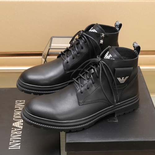 Cheap Armani Boots For Men #1257524 Replica Wholesale [$96.00 USD] [ITEM#1257524] on Replica Armani Boots