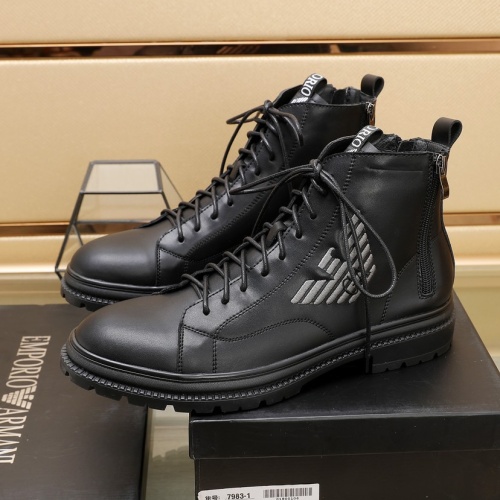 Cheap Armani Boots For Men #1257526 Replica Wholesale [$96.00 USD] [ITEM#1257526] on Replica Armani Boots