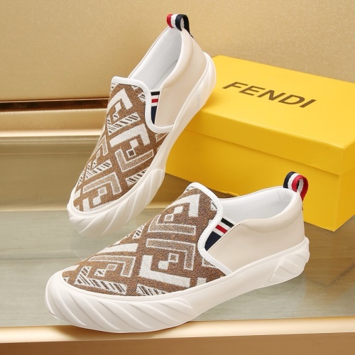 Cheap Fendi Casual Shoes For Men #1257589 Replica Wholesale [$85.00 USD] [ITEM#1257589] on Replica Fendi Casual Shoes