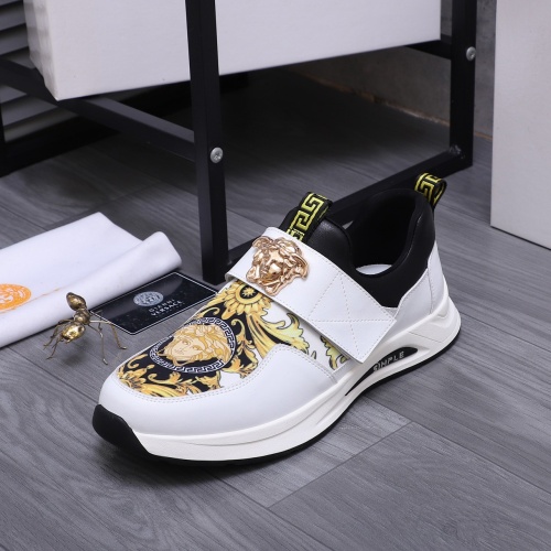 Cheap Versace Casual Shoes For Men #1257658 Replica Wholesale [$76.00 USD] [ITEM#1257658] on Replica Versace Casual Shoes