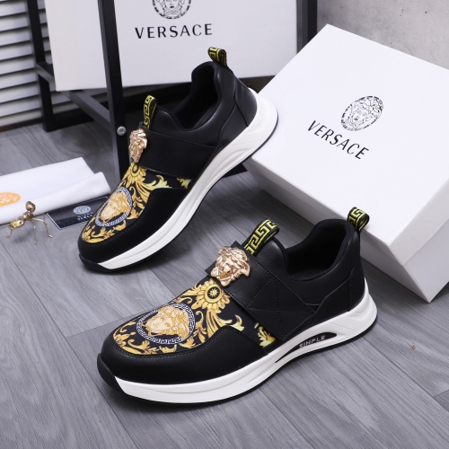 Cheap Versace Casual Shoes For Men #1257659 Replica Wholesale [$76.00 USD] [ITEM#1257659] on Replica Versace Casual Shoes