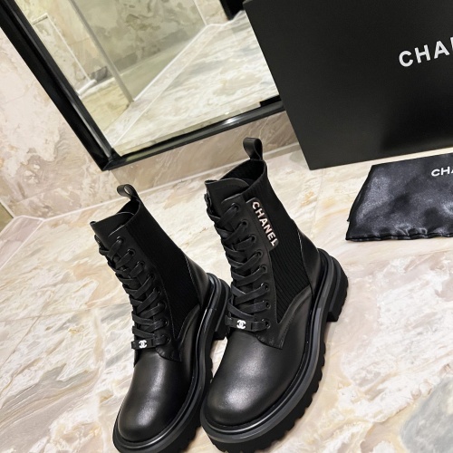 Cheap Chanel Boots For Women #1257761 Replica Wholesale [$115.00 USD] [ITEM#1257761] on Replica Chanel Boots