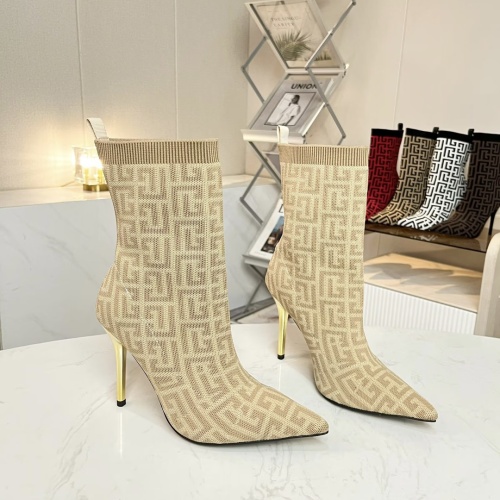 Cheap Balmain Boots For Women #1257766 Replica Wholesale [$96.00 USD] [ITEM#1257766] on Replica Balmain Boots