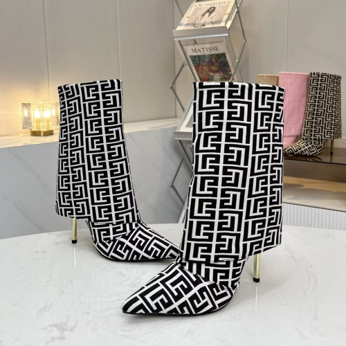 Cheap Balmain Boots For Women #1257770 Replica Wholesale [$112.00 USD] [ITEM#1257770] on Replica Balmain Boots