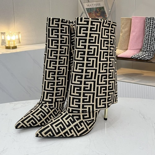 Cheap Balmain Boots For Women #1257771 Replica Wholesale [$112.00 USD] [ITEM#1257771] on Replica Balmain Boots