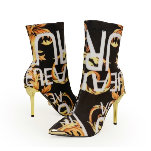 Cheap Versace Boots For Women #1257778 Replica Wholesale [$96.00 USD] [ITEM#1257778] on Replica Versace Boots