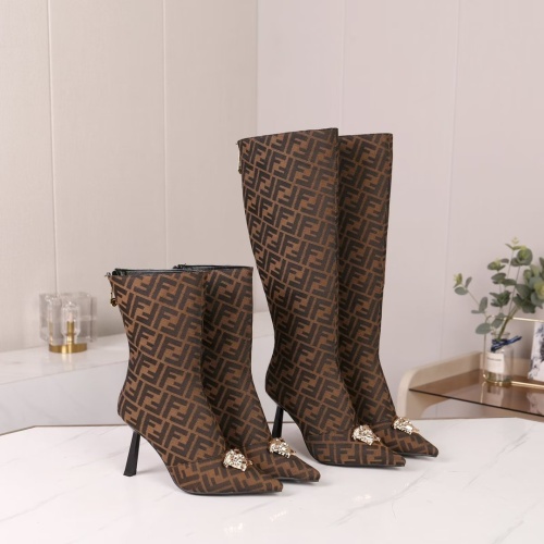 Cheap Versace Boots For Women #1257782 Replica Wholesale [$115.00 USD] [ITEM#1257782] on Replica Versace Boots