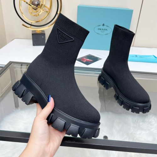 Cheap Prada Boots For Women #1257847 Replica Wholesale [$88.00 USD] [ITEM#1257847] on Replica Prada Boots